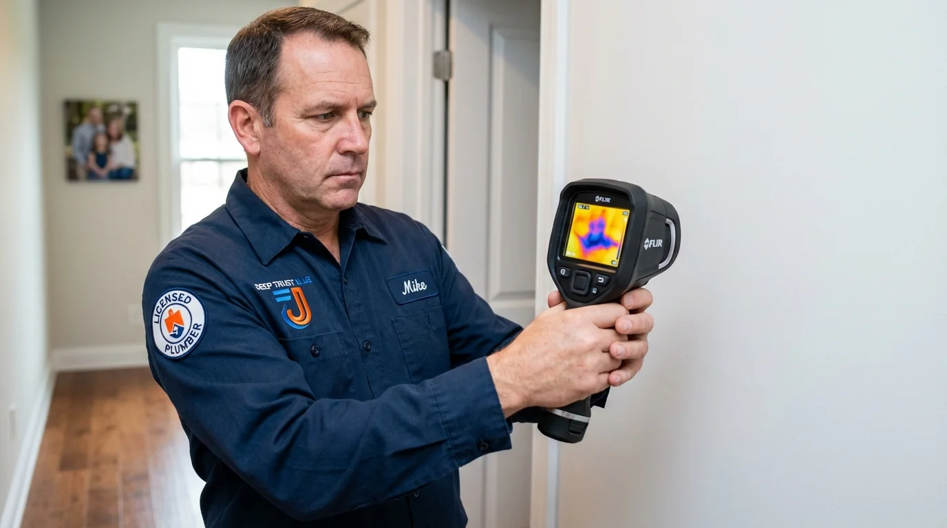 Thermal imaging leak detection by Johns Plumbing LLC in Beulah